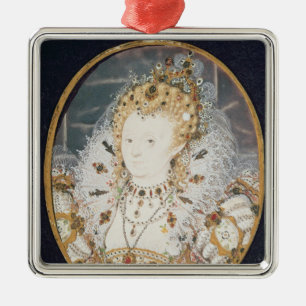 Königin Elizabeth I, c.1595-1600 Silbernes Ornament