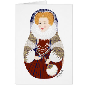 Königin Elizabeth I. England Matryoshka Card