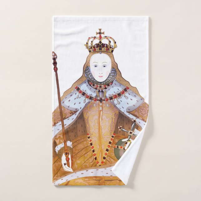 Königin Elizabeth I. - historische Illustration Handtuch (Handtuch)