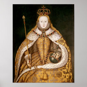 Königin Elizabeth I. in Coronation Robes Poster