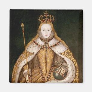 Königin Elizabeth I in den Krönungs-Roben Magnet