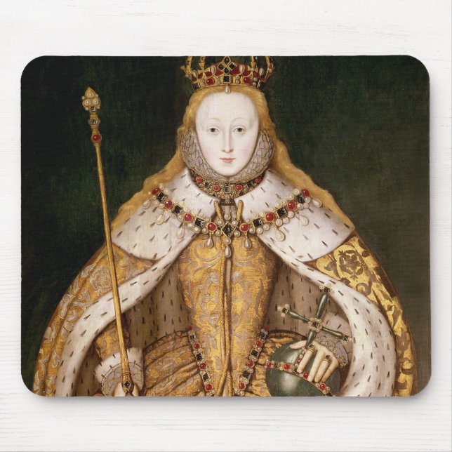 Königin Elizabeth I in den Krönungs-Roben Mousepad (Vorne)