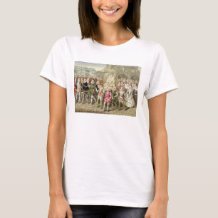 Königin Elizabeth I in der Prozession mit ihren T-Shirt