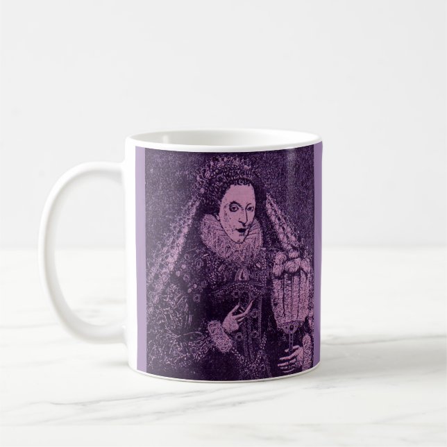 Königin Elizabeth I. in Lavendel Kaffeetasse (Links)