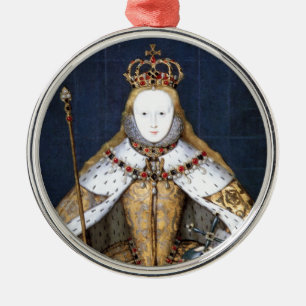 Königin Elizabeth I: Krönung Silbernes Ornament