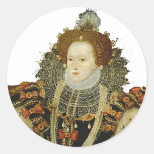 Königin Elizabeth I Runder Aufkleber