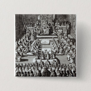 Königin Elizabeth I und Parlament Button