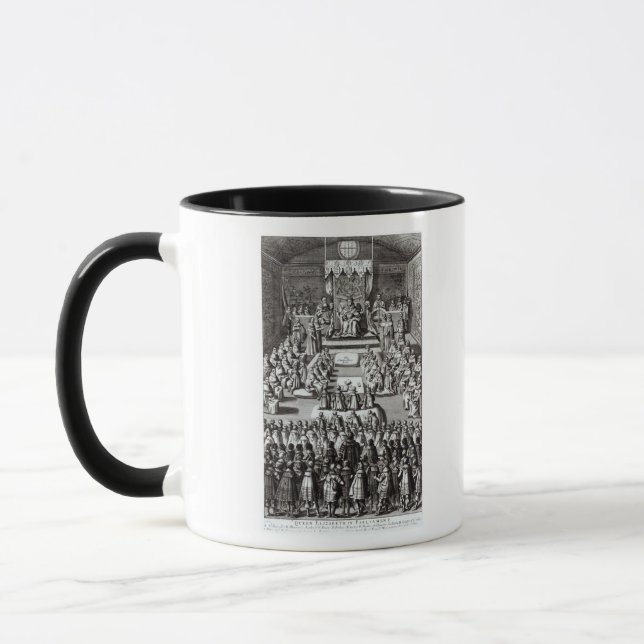 Königin Elizabeth I und Parlament Tasse (Links)