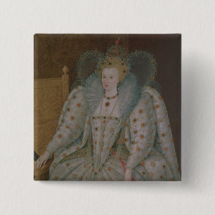 Königin Elizabeth I von England und von Irland Button