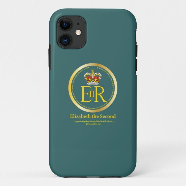 Königin Elizabeth II Reign Case-Mate iPhone Hülle (Rückseite)