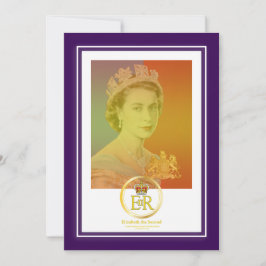 Königin Elizabeth II Reign Einladung