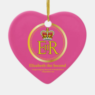Königin Elizabeth II Reign Keramikornament