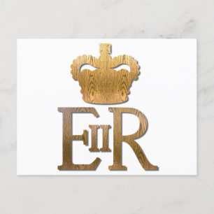 Königin Elizabeth Royal Crown Feiertagspostkarte