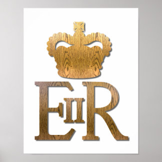 Königin Elizabeth Royal Crown Poster