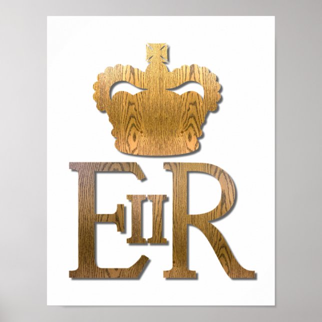 Königin Elizabeth Royal Crown Poster (Vorne)