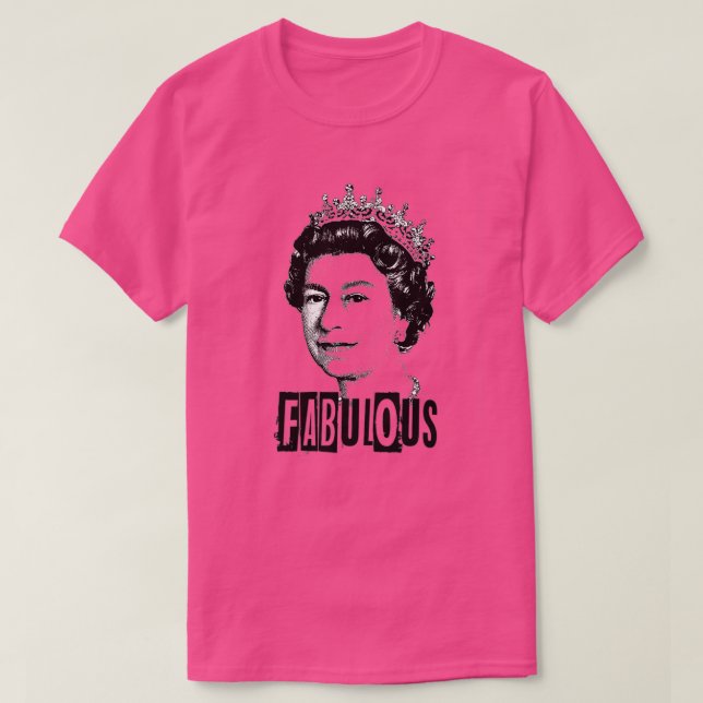 Königin elizabeth t - Fabelhafte Königin für Männe T-Shirt (Design vorne)