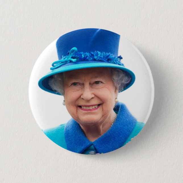 Königin Elizabeth von England Button (Vorderseite)