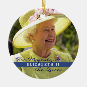 Königin Elizabeth von England Keramik Ornament