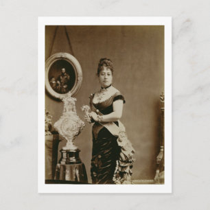 Königin Emma (1836-85) (Sepia-Foto) Postkarte