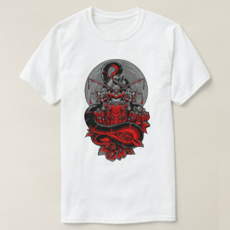 Königin Geisha Dark Kaiserin mit Schlucht und Blum T-Shirt