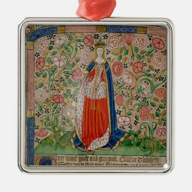 Königin-Gemahl Elizabeth Woodville von König Silbernes Ornament (Vorne)