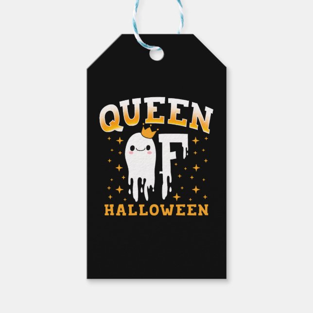 Königin Halloween Geschenkanhänger (Vorderseite)