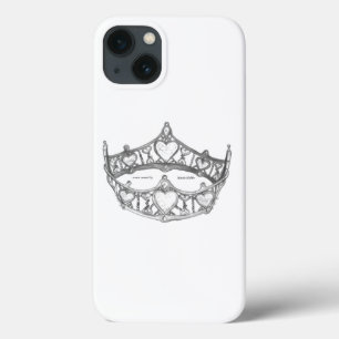 Königin Hearts silberne Krone tiara iPhone 6 Fall Case-Mate iPhone Hülle