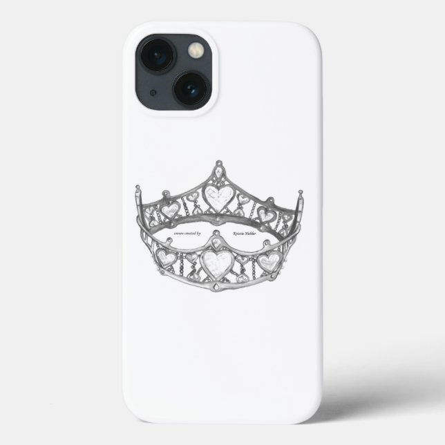 Königin Hearts silberne Krone tiara iPhone 6 Fall Case-Mate iPhone Hülle (Rückseite)
