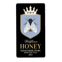 Königin Honey Bee Crown Label