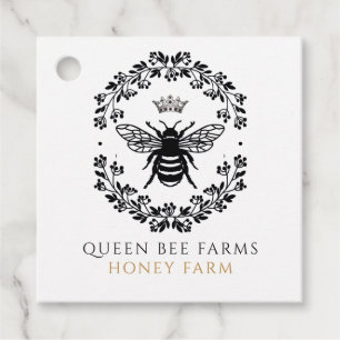 Königin Honey Bee Schwarz-weiß Gold Produktpreis T Geschenkanhänger