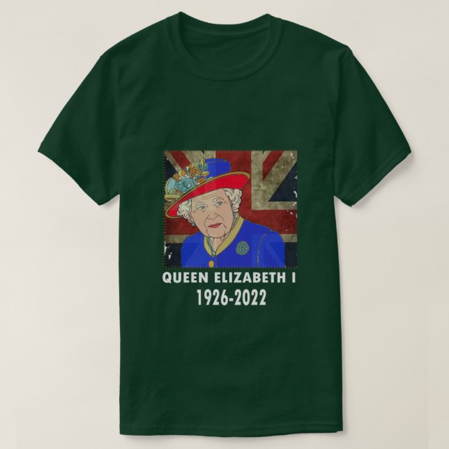 Königin II - Elisabeth S England - Königin von Eng T-Shirt (Design vorne)