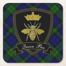 Königin ist dein Text Rechteckiger Pappuntersetzer