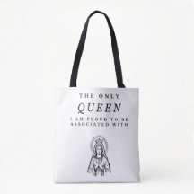 Königin Jungfrau Mary Pride Tote Bag