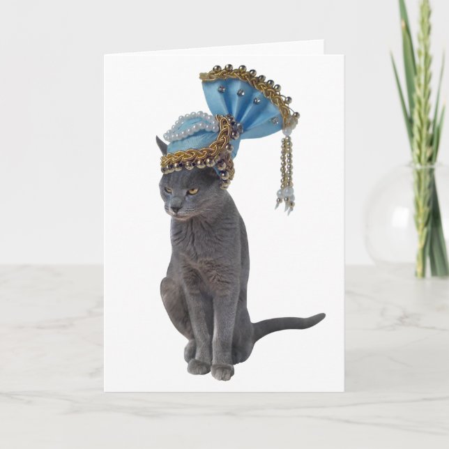 Königin-Katzen-Karte Karte (Vorderseite)