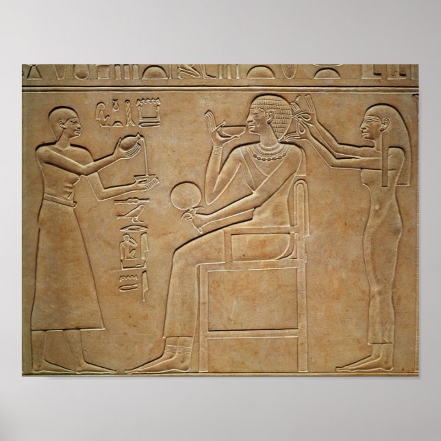 Königin Kawit auf ihrer Toilette Poster (Vorne)