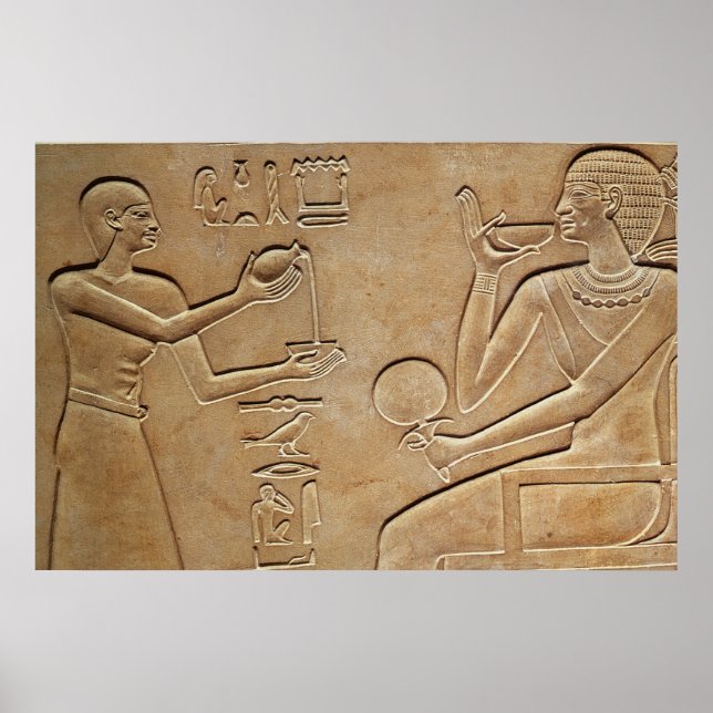 Königin Kawit auf ihrer Toilette Poster (Vorne)