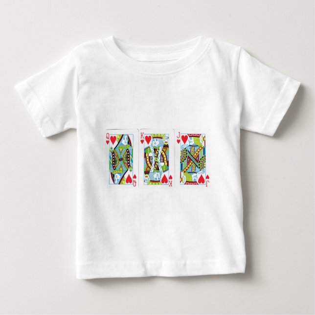 Königin, König, Jack des Herzens Baby T-shirt (Vorderseite)