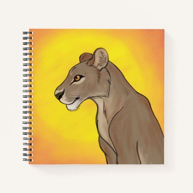 Königin Lioness Notizbuch (Vorderseite)