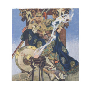 Königin Maeve Kriegerprinzessin Fantasy-Kunst Notizblock