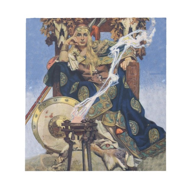 Königin Maeve Warrior Princess Fantasy Art Notizblock (Vorderseite)