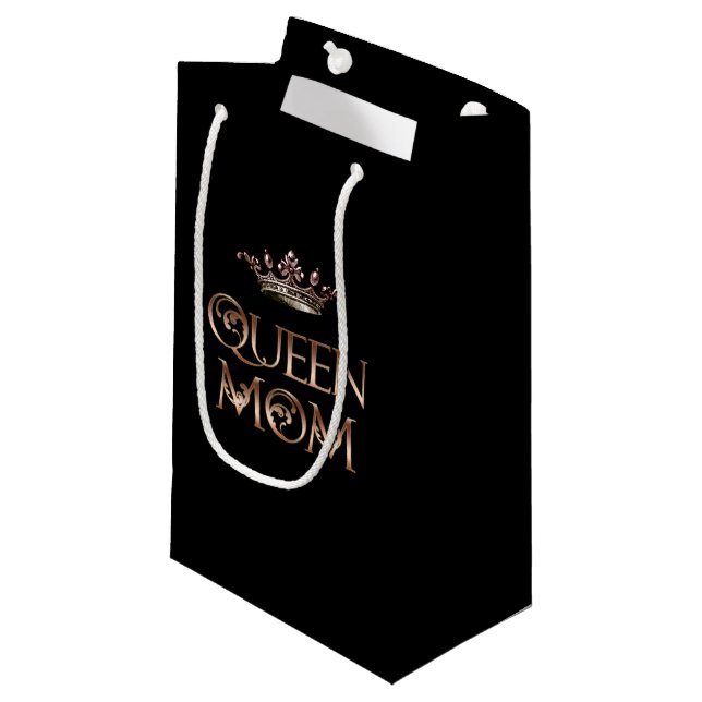 Königin Mama Kleine Geschenktüte (Vorderseite Schrägansicht)