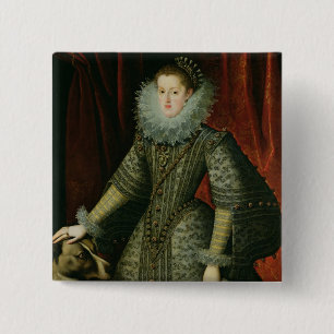 Königin Margarita von Österreich, 1609 (Öl auf Button
