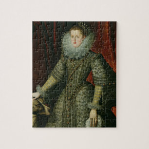 Königin Margarita von Österreich, 1609 (Öl auf Puzzle