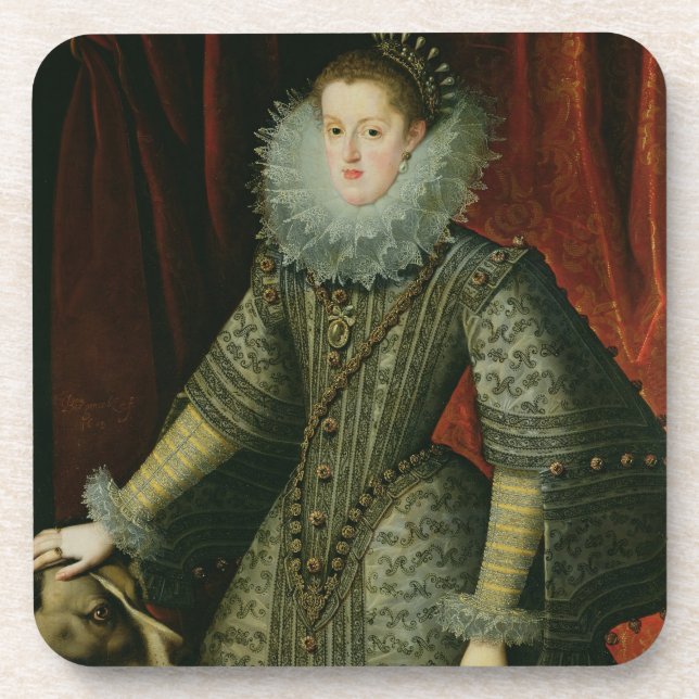 Königin Margarita von Österreich, 1609 (Öl auf Untersetzer (Vorderseite)