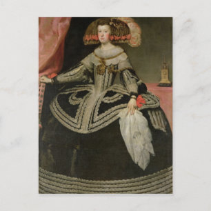 Königin Maria Anna von Österreich, c. 1652 Postkarte
