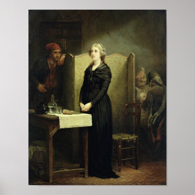 Königin Marie Antoinette in Conciergerie Poster (Vorne)