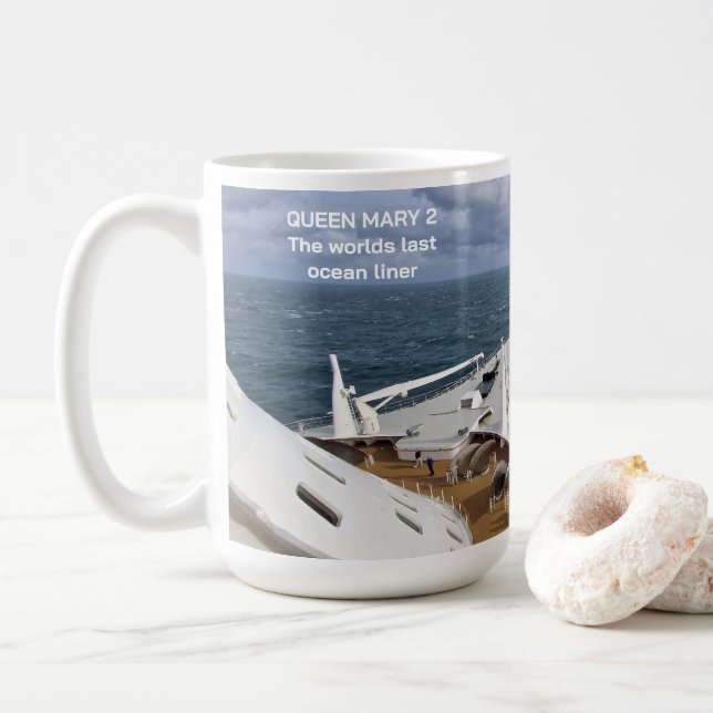 Königin Mary 2 - Ocean Liner Tasse (Mit Donut)