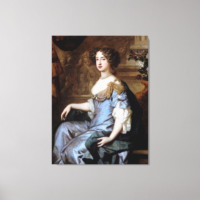 Königin Mary II von Sir Peter Lely Leinwanddruck (Vorderseite)