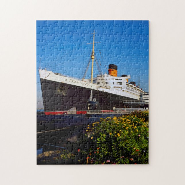 Königin Mary Liner Kalifornien. Puzzle (Vertikal)