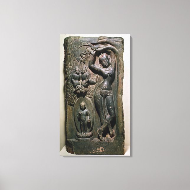 Königin Maya, die den künftigen Buddha zur Welt br Leinwanddruck (Vorderseite)